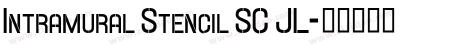 Intramural Stencil SC JL字体转换
